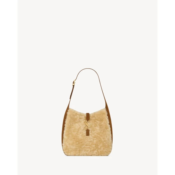 Le 5 À 7 Supple Small in Shearling and Suede
