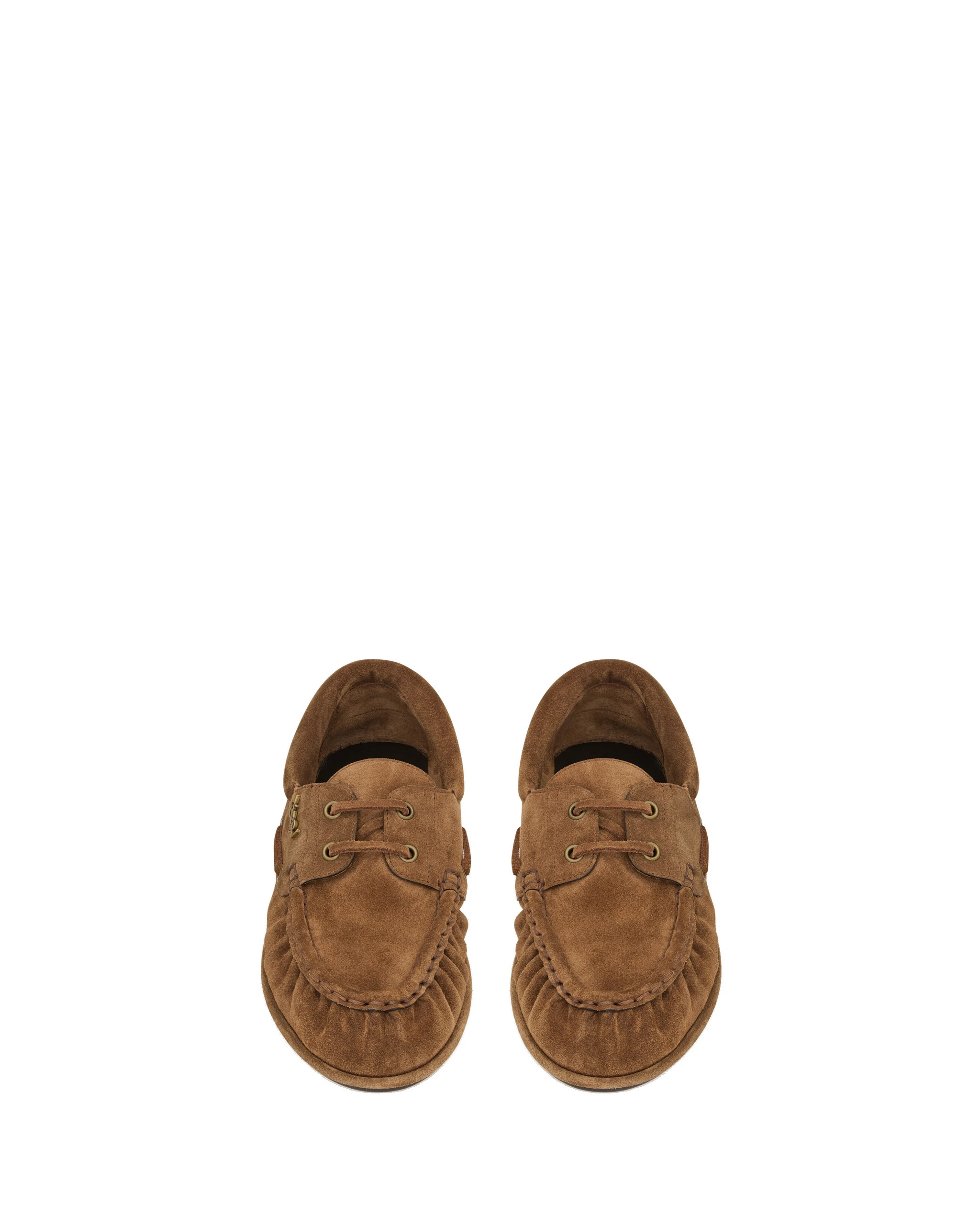 Saint Laurent Le Loafer Boat Shoes in Suede Brown Saint Laurent Le Loafer Boat Shoes in Suede | Loafers