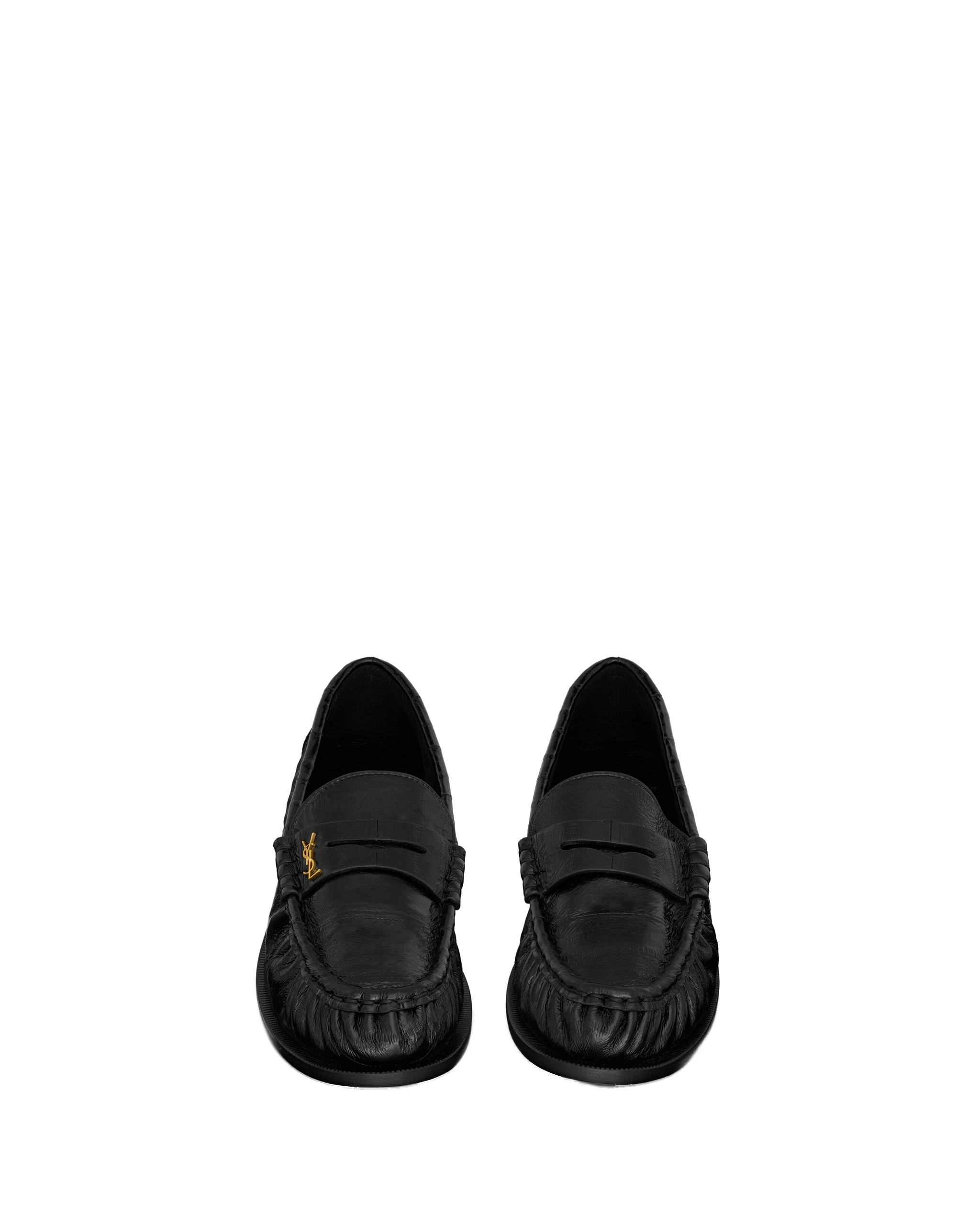 Saint Laurent Le Loafer Supple in Hagfish, Black Black Saint Laurent Le Loafer Supple in Hagfish, Black | Loafers