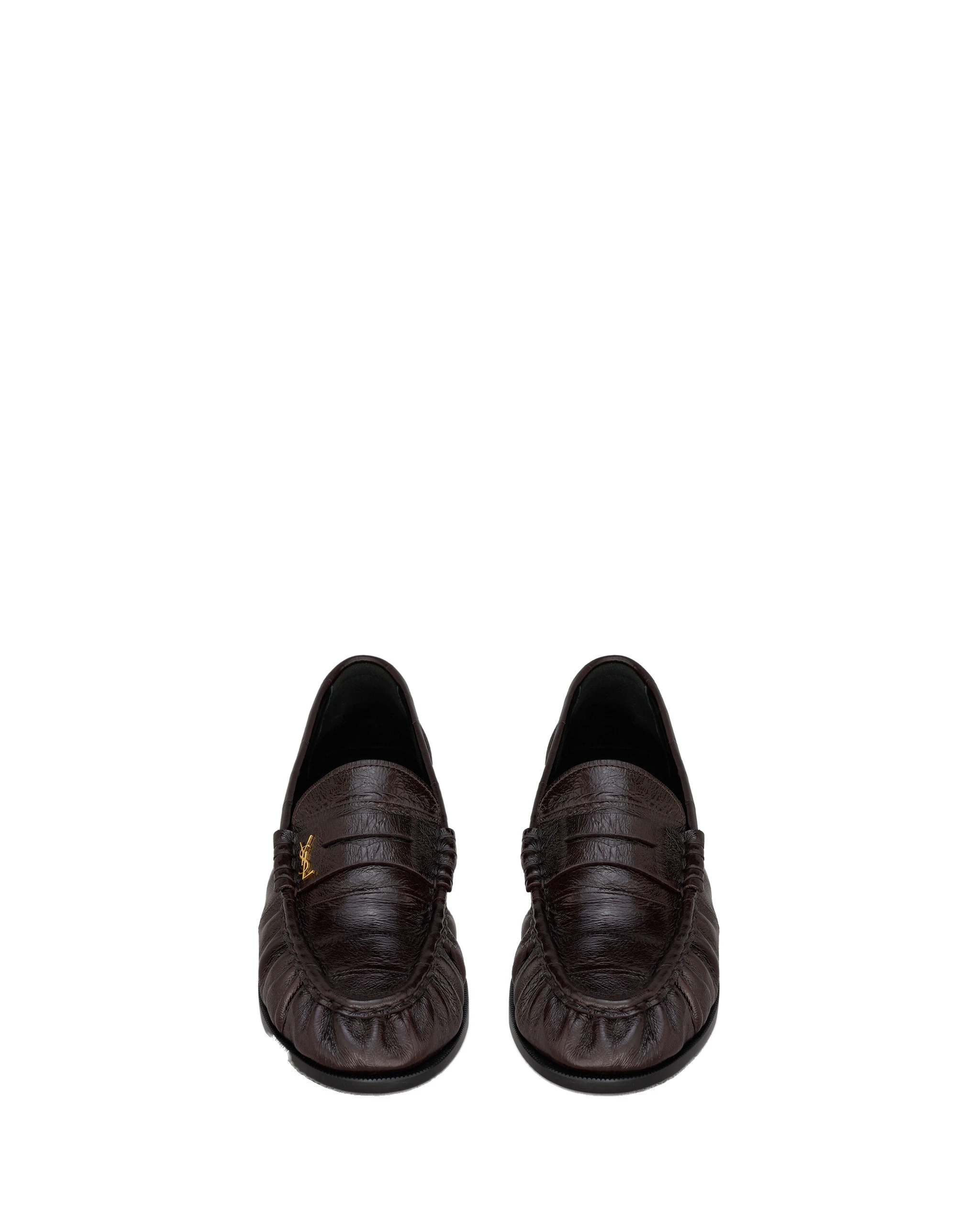 Saint Laurent Le Loafer Supple in Hagfish, Burnt Brown Brown Saint Laurent Le Loafer Supple in Hagfish, Burnt Brown | Loafers