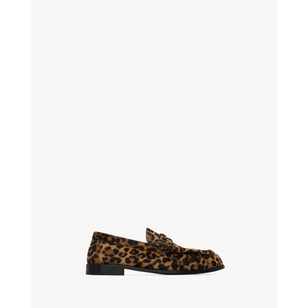 Multicolour Saint Laurent Le Loafer Supple in Pony Hair Leather, view 2 | Loafers
