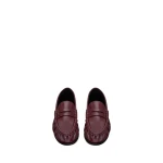 Red Saint Laurent Le Loafer Supple in Smooth Leather | Loafers
