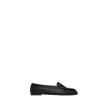 Black Saint Laurent Loaferino Ballerinas in Smooth Leather | Flats