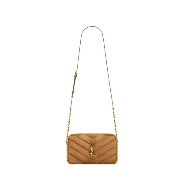 Loulou Camera Bag in Matelassé Suede