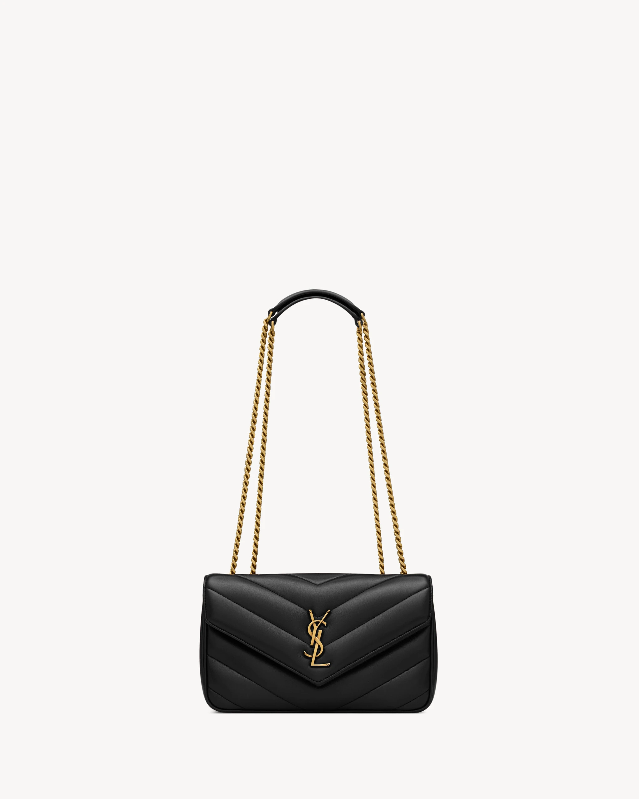 Saint Laurent Loulou Small in Matelassé Lambskin, Black, Spring Summer 2026 Black Saint Laurent Loulou Small in Matelassé Lambskin, Black, Spring Summer 2026 | Shoulder & Crossbody Bags