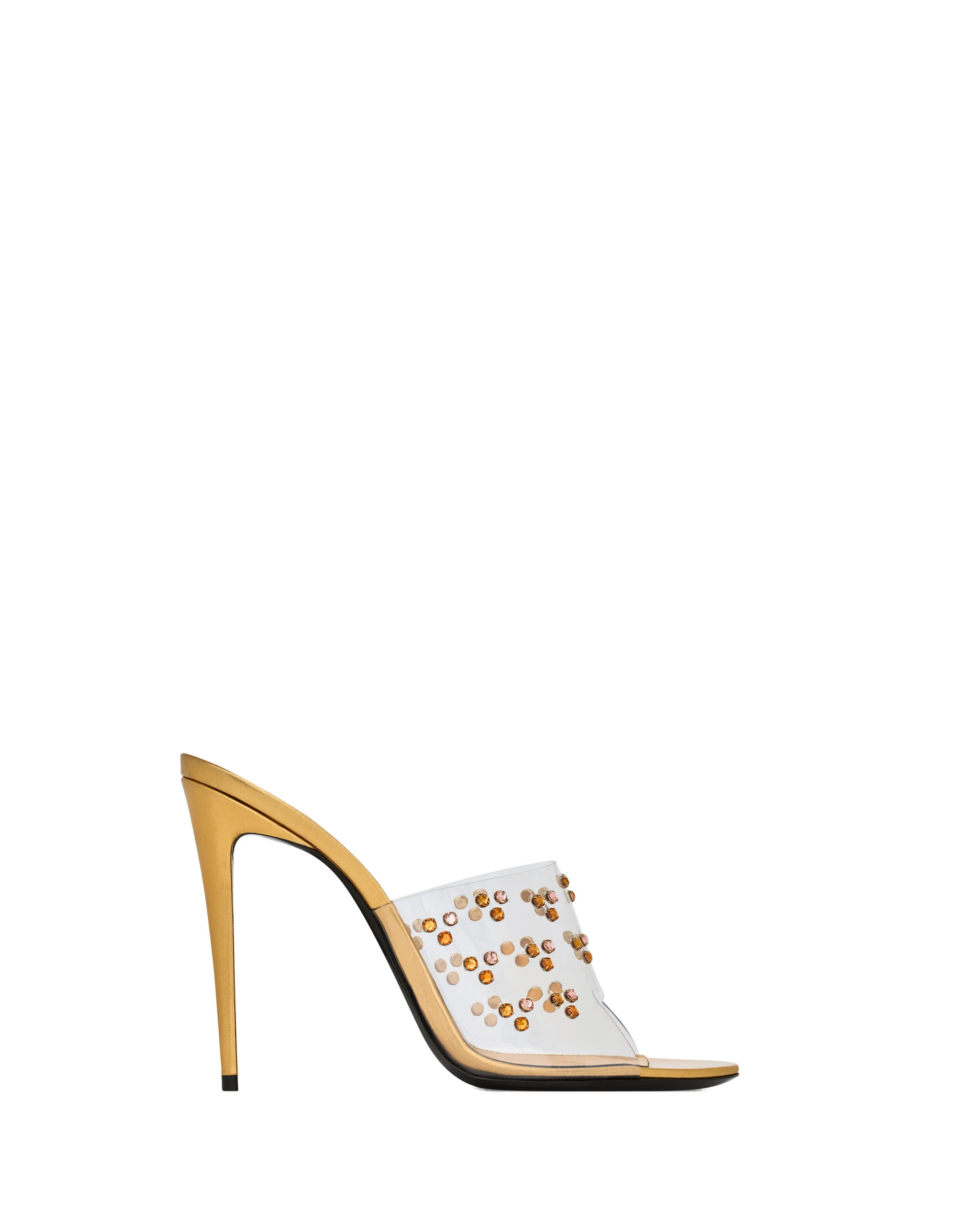 Saint Laurent Mae Mules in Tpu and Crystals Multicolour Saint Laurent Mae Mules in Tpu and Crystals | Mules