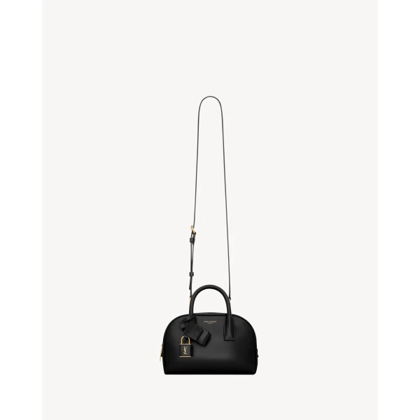 Black Saint Laurent Mini Sac de Jour Boston in Box Saint Laurent, Black, view 3 | Totes & Top-Handle Bags