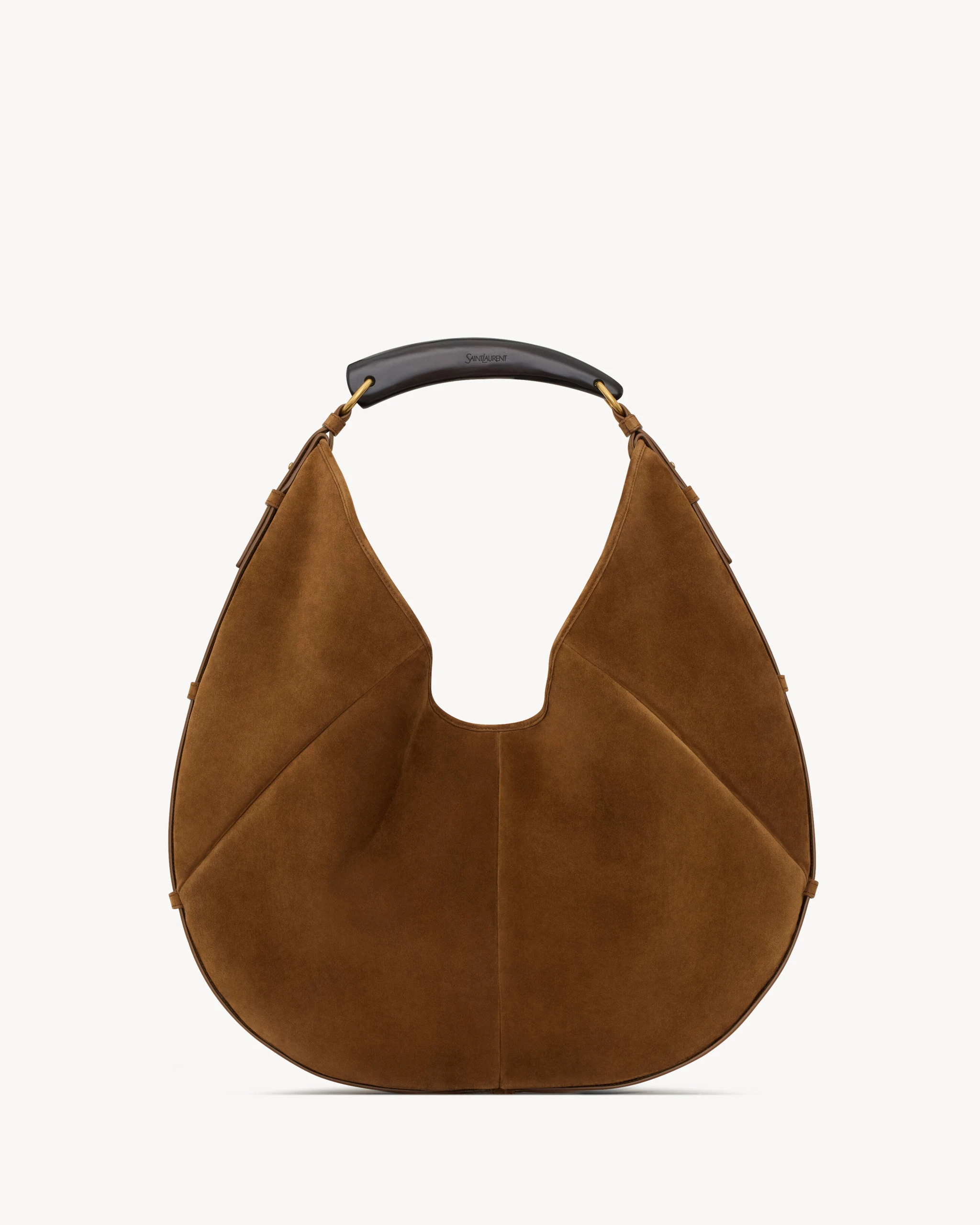 Saint Laurent Mombasa Large in Suede Brown Saint Laurent Mombasa Large in Suede | Shoulder & Crossbody Bags