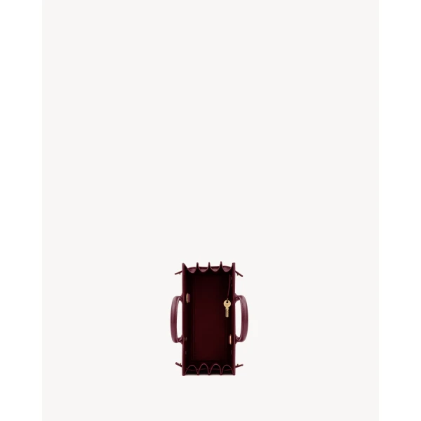 Red Saint Laurent Nano Sac de Jour in Smooth Leather, view 4 | Totes & Top-Handle Bags