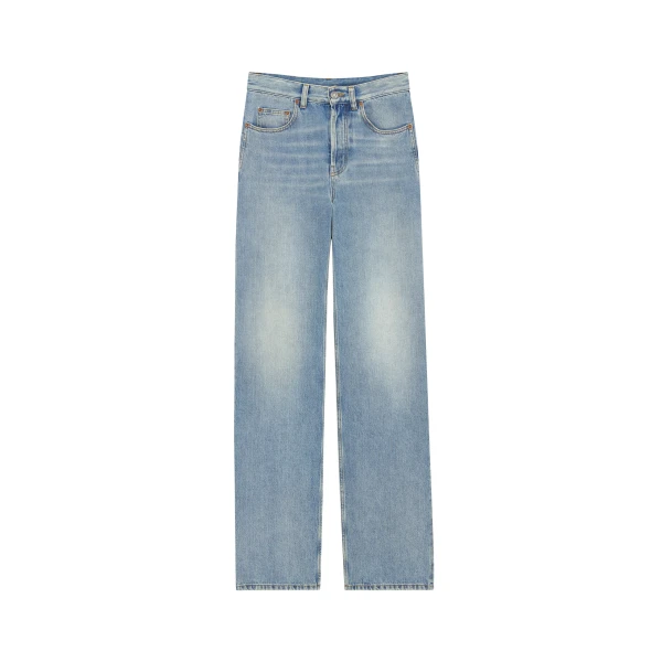 Blue Saint Laurent Neo 90's High-Rise Baggy Jeans | Denim