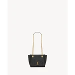 Black Saint Laurent Niki Mini Shopping in Vintage Leather, Black | Totes & Top-Handle Bags