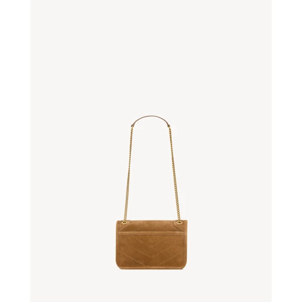 Orange Saint Laurent Niki Mini in Suede, view 2 | Mini Bags