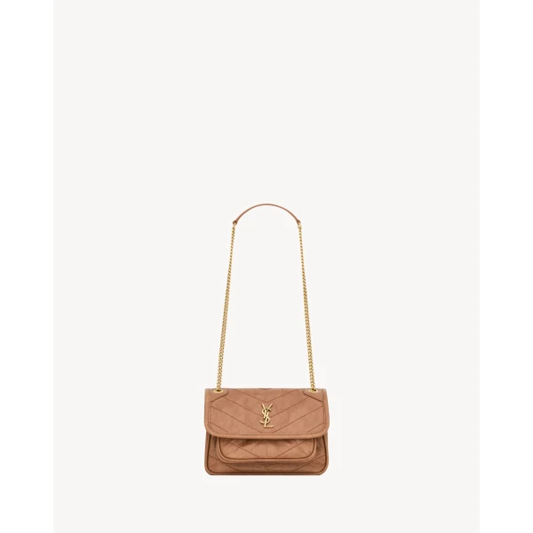 Niki Mini in Vintage Leather, Light Caramel