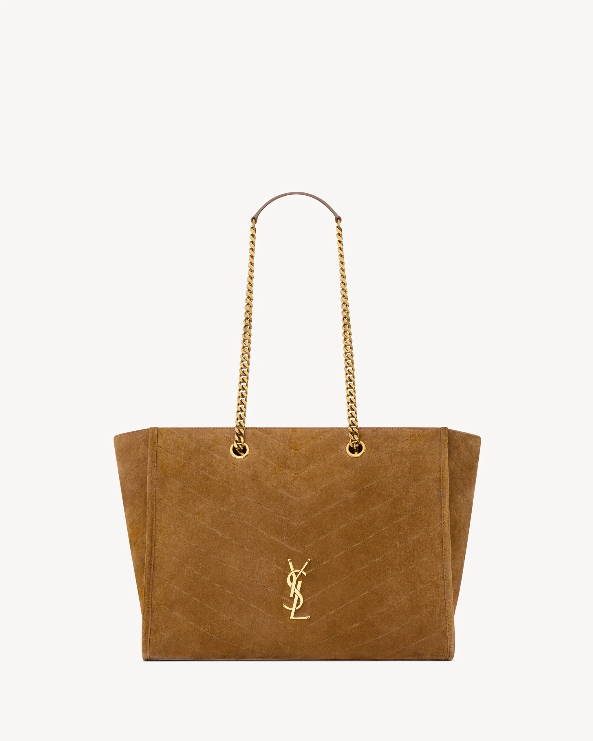Saint Laurent Niki Shopping in Suede Brown Saint Laurent Niki Shopping in Suede | Totes & Top-Handle Bags