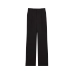 Black Saint Laurent Pants in Chalk-Stripe Wool | Tailored pants