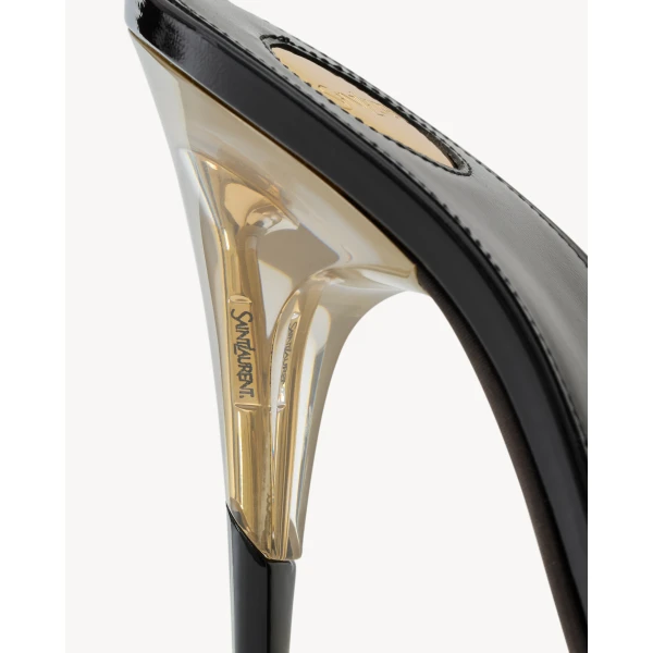 Multicolour Saint Laurent Phantom Slingback Pumps in Tpu and Patent Leather, view 5 | Heels