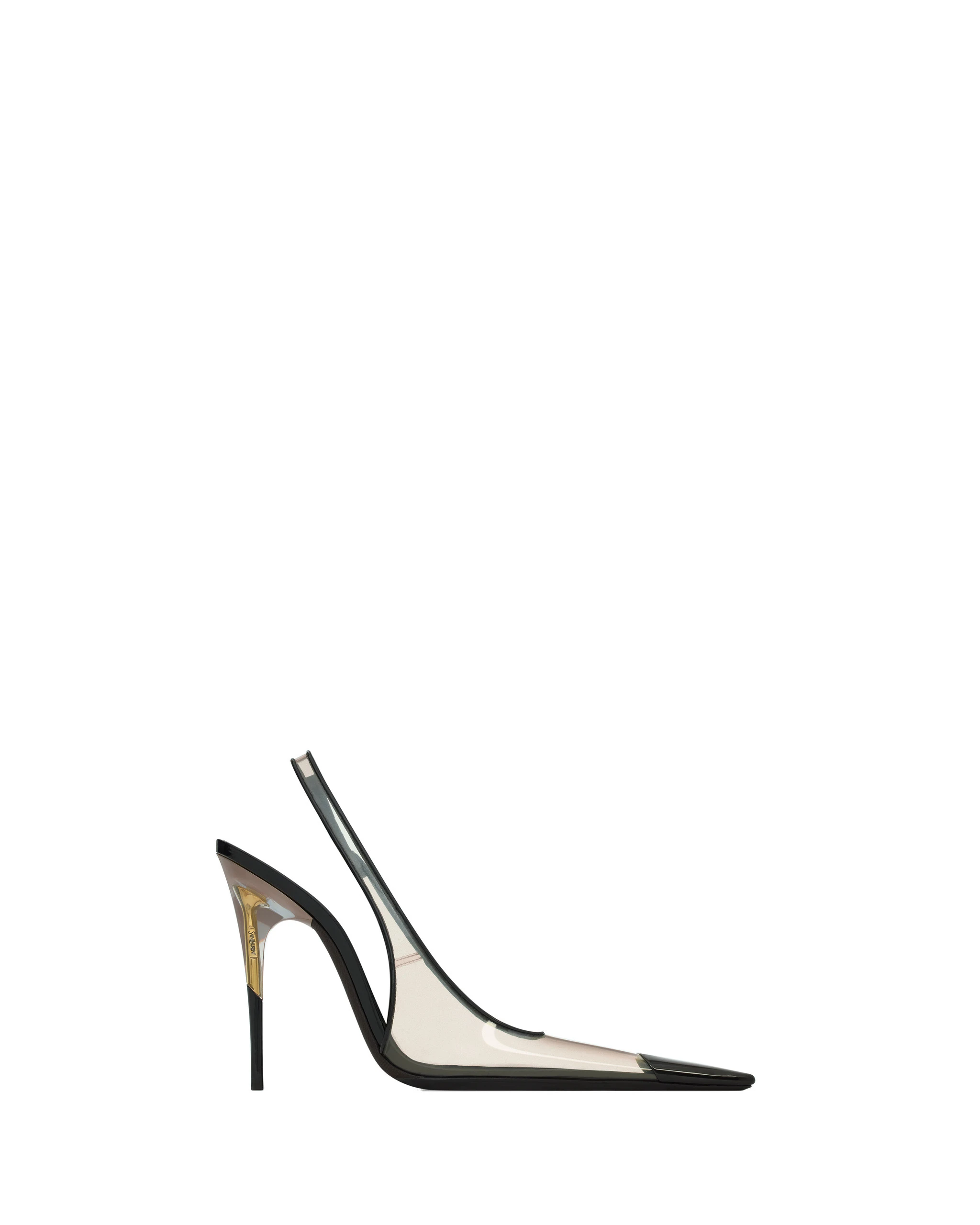 Saint Laurent Phantom Slingback Pumps in Tpu and Patent Leather Multicolour Saint Laurent Phantom Slingback Pumps in Tpu and Patent Leather | Heels
