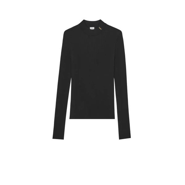 Ribbed Sweater Cassandre in Silk