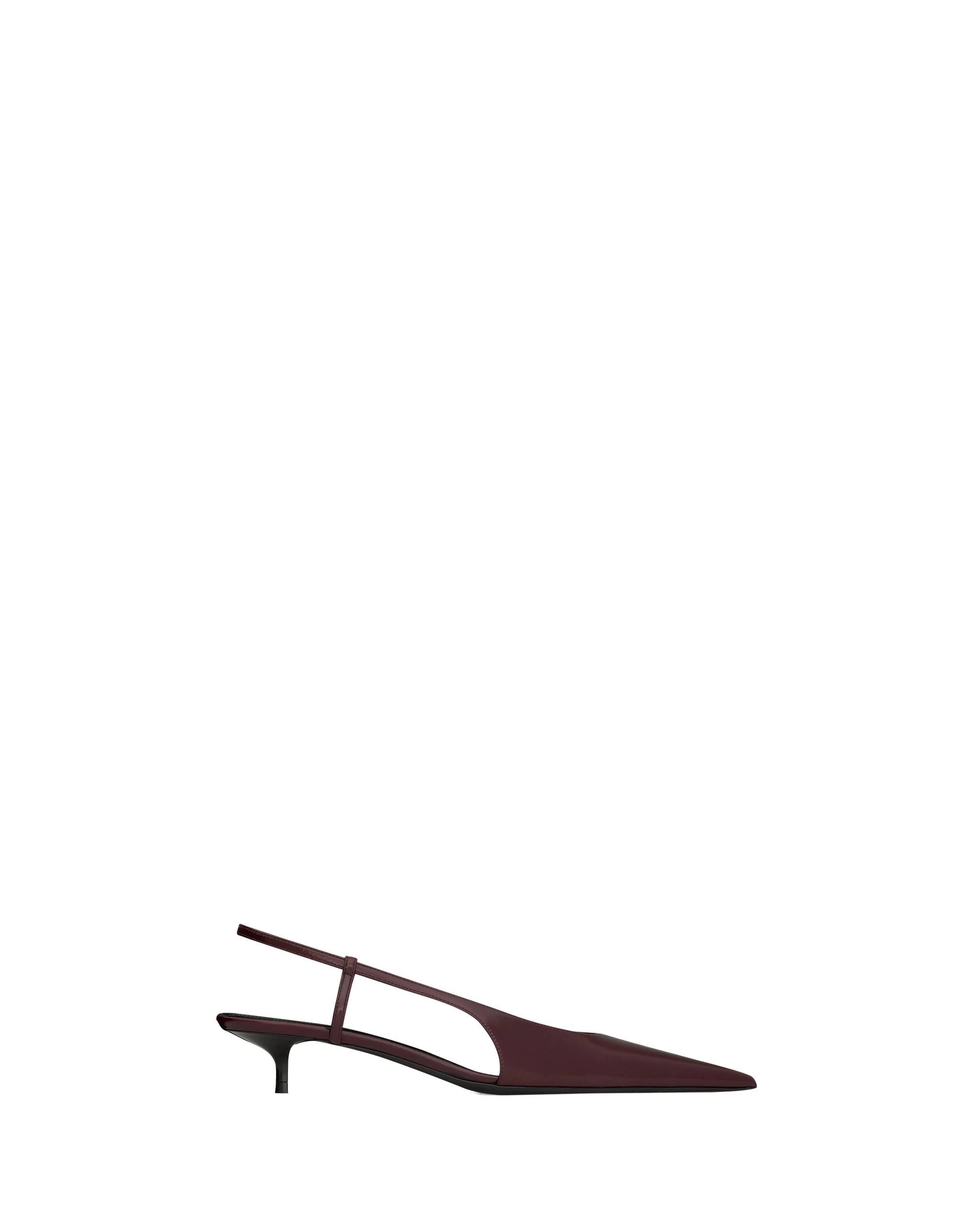 Saint Laurent Secret Slingback Pumps in Smooth Leather Red Saint Laurent Secret Slingback Pumps in Smooth Leather | Heels