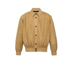 Beige Saint Laurent Suede Jacket | Leather Jackets