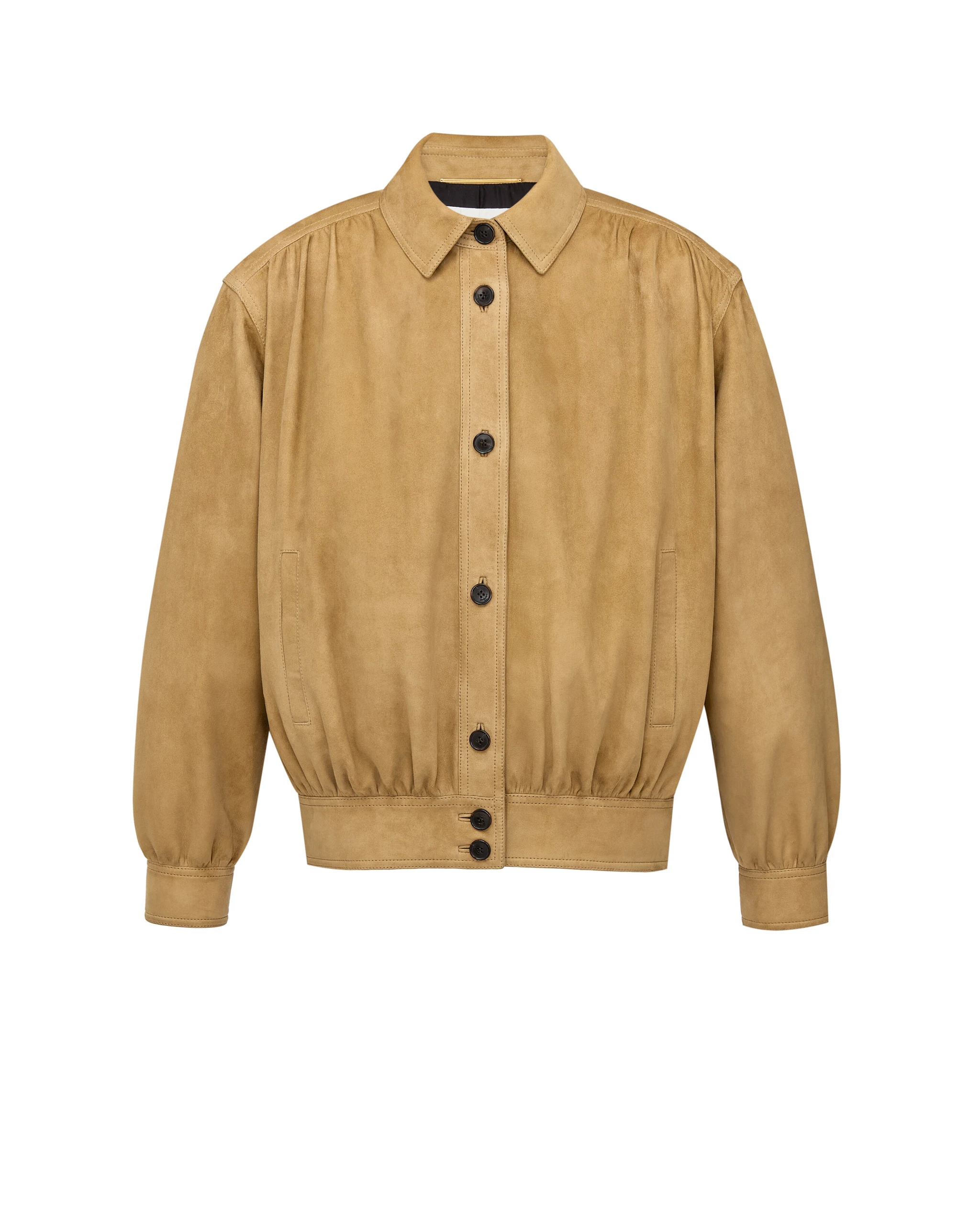 Saint Laurent Suede Jacket Beige Saint Laurent Suede Jacket | Leather Jackets