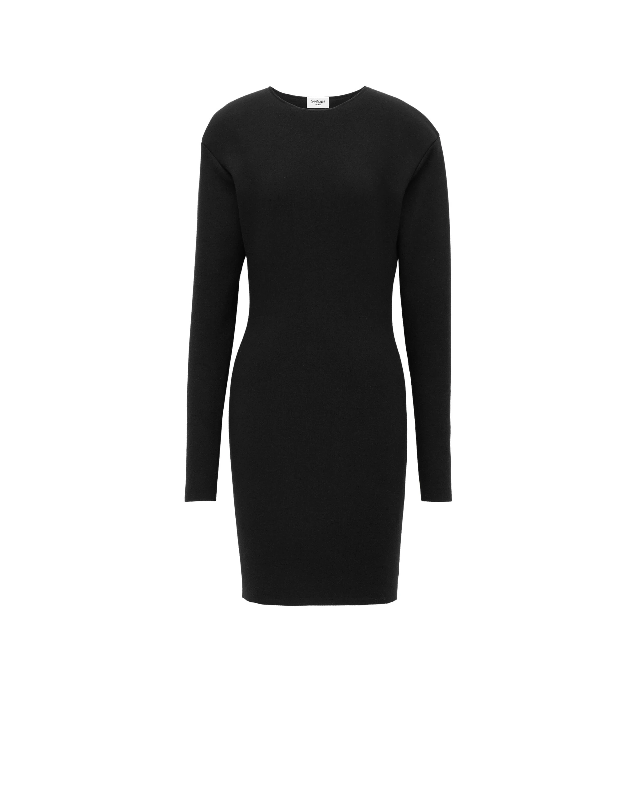 Saint Laurent Sweater Dress in Double-Face Knit Black Saint Laurent Sweater Dress in Double-Face Knit | Dresses