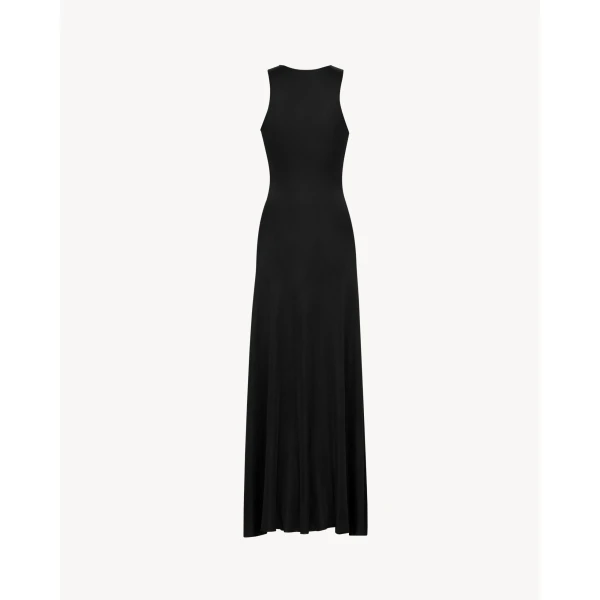 Black Saint Laurent Tank Dress in Knit, view 2 | Dresses