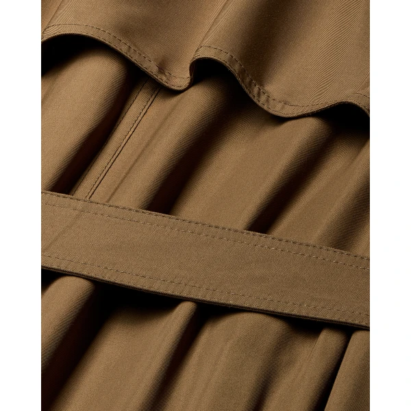 Beige Saint Laurent Trench Coat in Cotton Twill, view 3 | Trench Coat