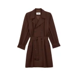 Beige Saint Laurent Trench Coat in Wool Gabardine | Trench Coat