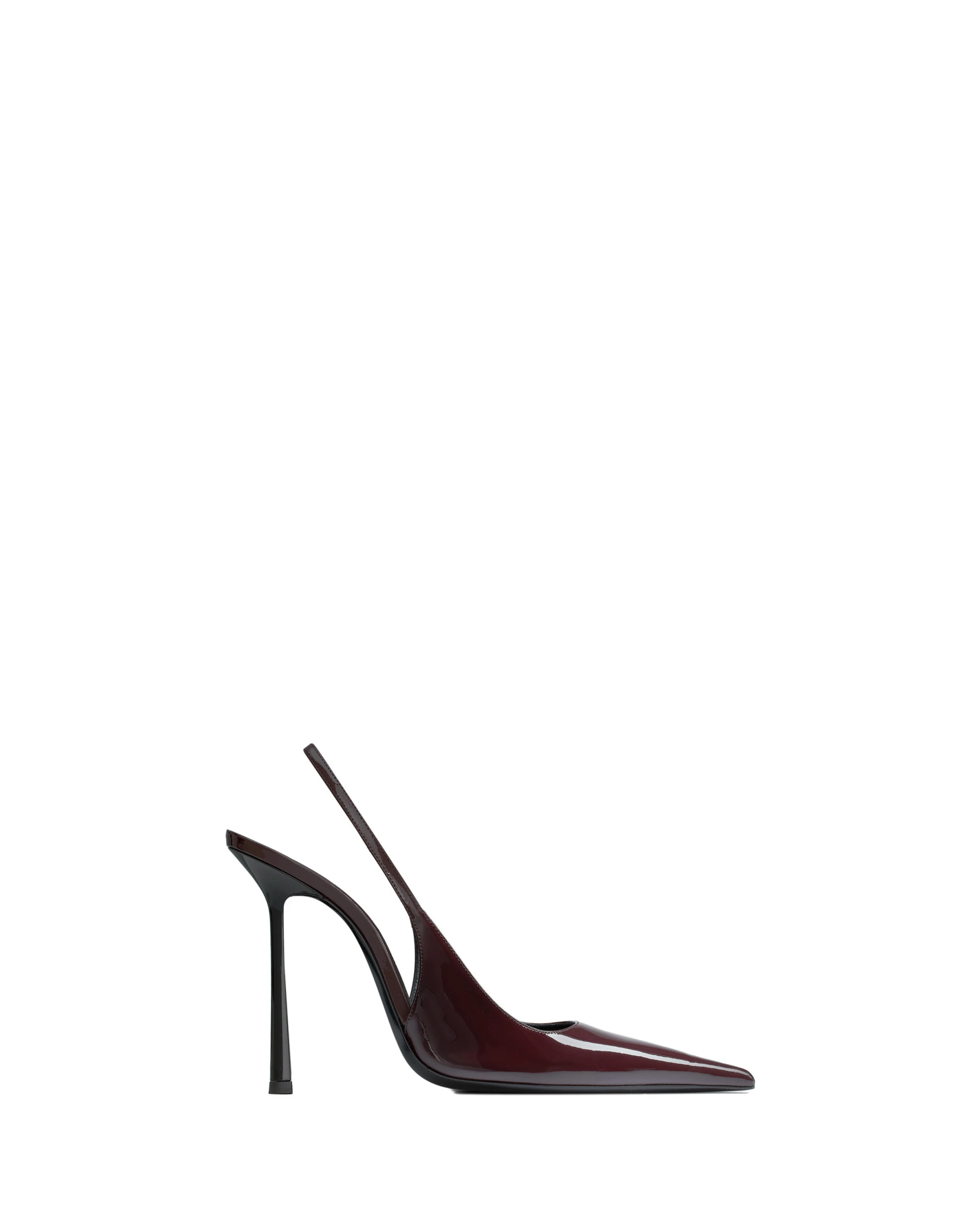 Saint Laurent Vendome Slingback Pumps in Patent Leather Brown Saint Laurent Vendome Slingback Pumps in Patent Leather | Heels