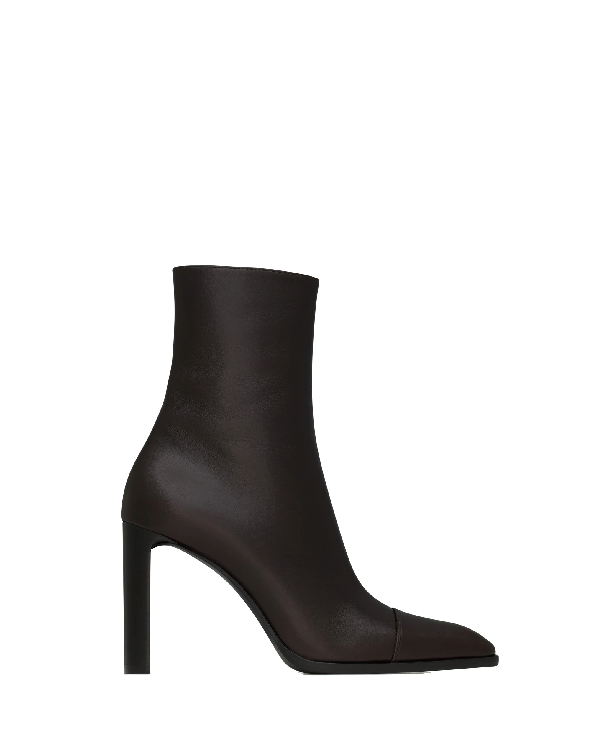 Saint Laurent Venetia Booties in Smooth Leather Brown Saint Laurent Venetia Booties in Smooth Leather | Boots