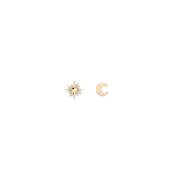 Asymmetric Celestial Studs in Light Gold