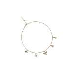Scanlan Theodore Botanical Charms Choker in Light Gold