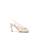 Scanlan Theodore Bow Slingback Sandal 9.5 in Crema Scanlan Theodore Bow Slingback Sandal 9.5 in Crema | Heels | Luxury Shoes