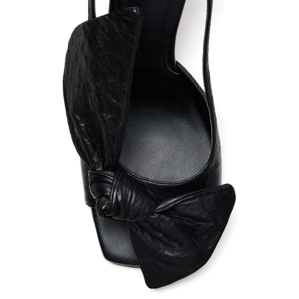 Scanlan Theodore Bow Slingback Sandal 9.5 in Black