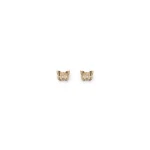 Scanlan Theodore Butterfly Studs in Light Gold | Earrings | Luxury Shoes 