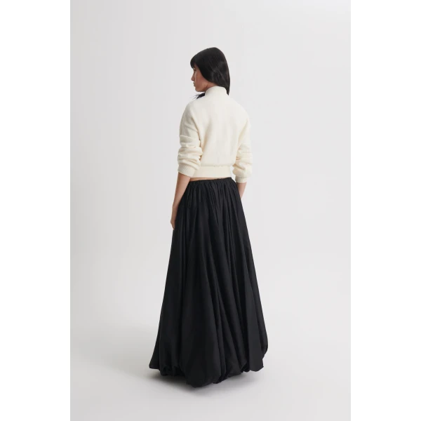 Scanlan Theodore Cashmere Wool Bomber in White | Jackets | Luxury Shoes 