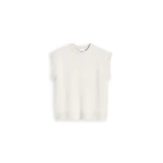 Scanlan Theodore Cashmere Wool Loose Tank in White | Tops | Luxury Shoes 