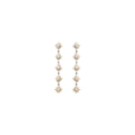 Scanlan Theodore Celestial Charm Drop Earrings in Light Gold