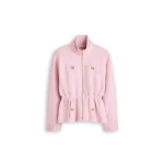 Scanlan Theodore Crepe Knit Funnel Neck Jacket in Dusk Scanlan Theodore Crepe Knit Funnel Neck Jacket in Dusk | Jackets | Luxury Shoes
