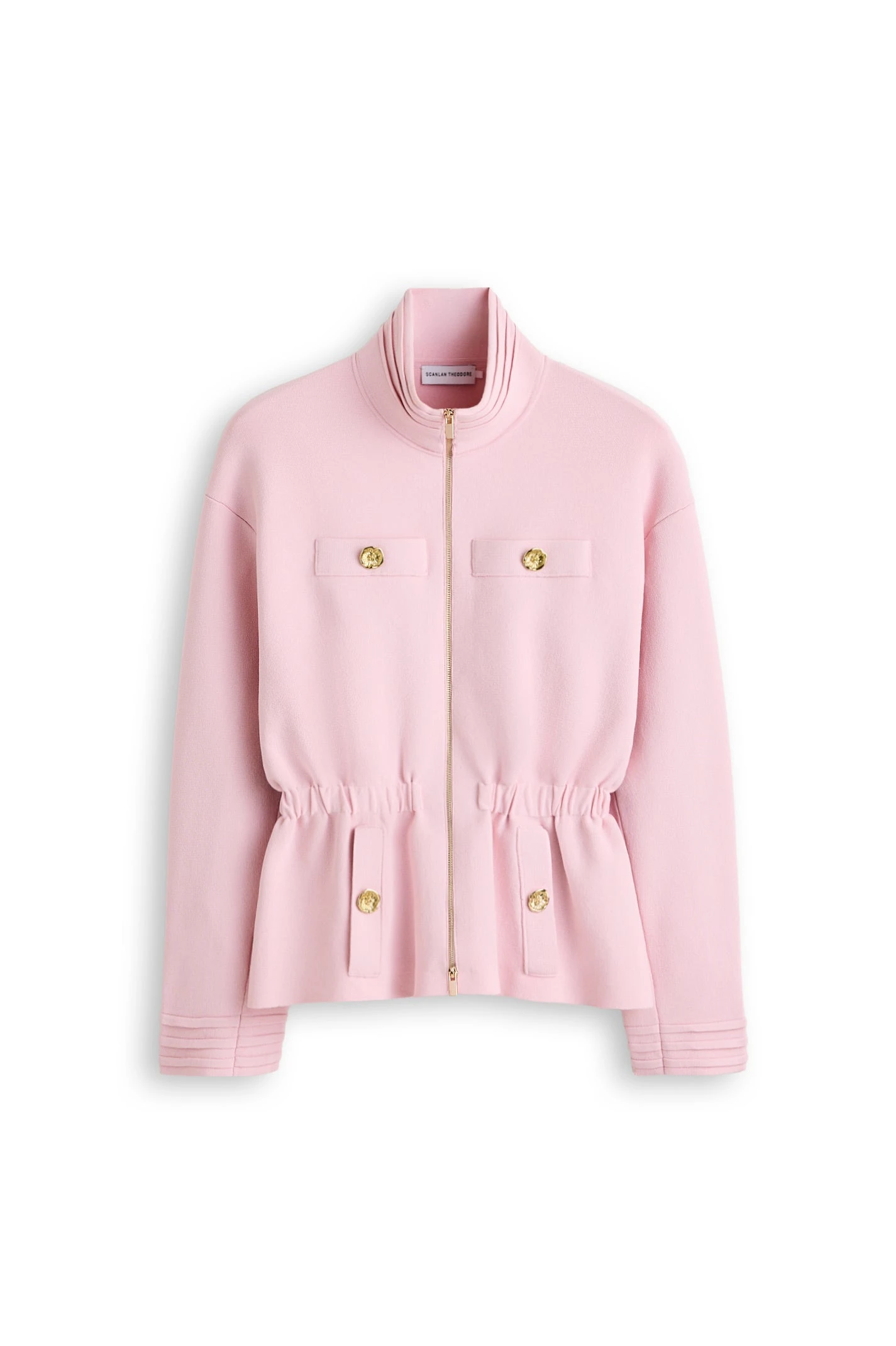 Scanlan Theodore Crepe Knit Funnel Neck Jacket in Dusk Scanlan Theodore Crepe Knit Funnel Neck Jacket in Dusk | Jackets | Luxury Shoes
