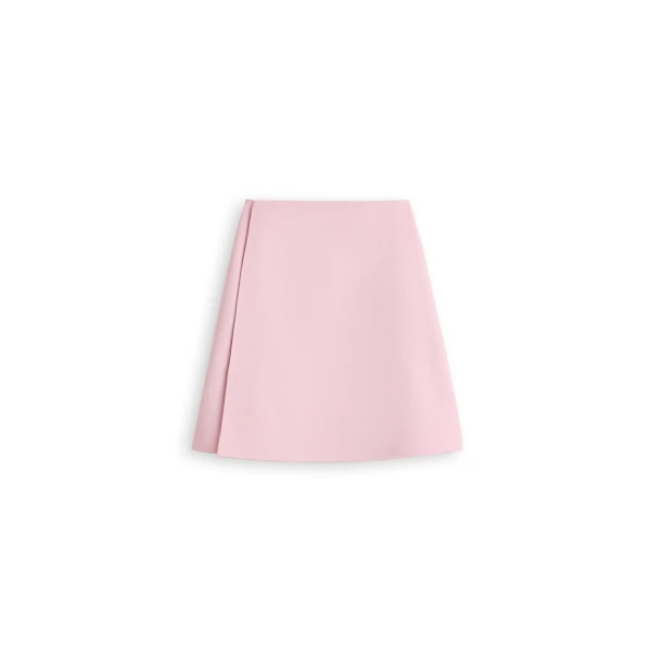 Crepe Knit Wrap Skirt in Dusk