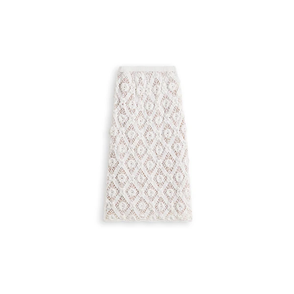 Crochet Skirt in White