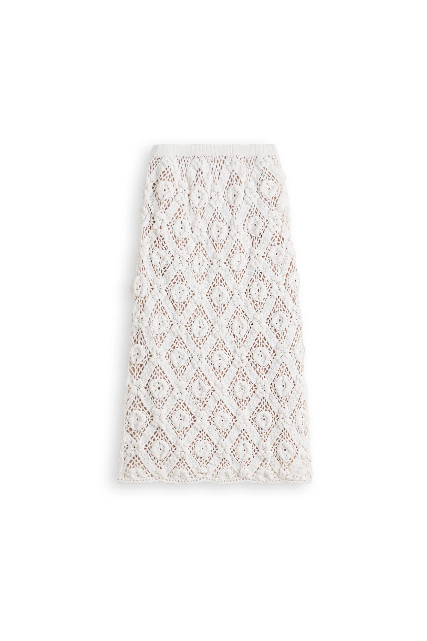 Scanlan Theodore Crochet Skirt in White at Luxury Shoes Scanlan Theodore Crochet Skirt in White