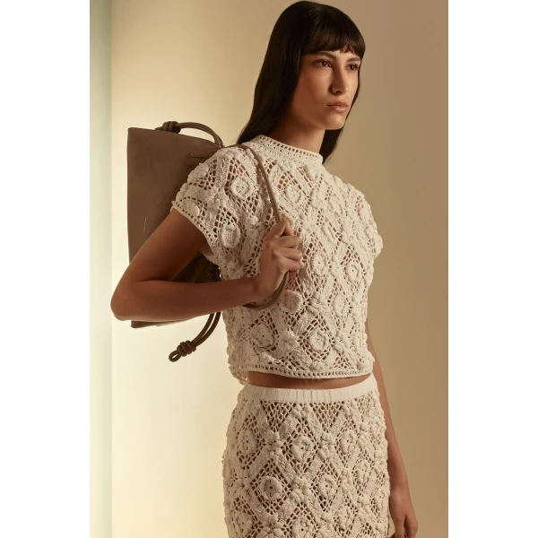 Scanlan Theodore Crochet Top in White