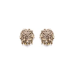 Scanlan Theodore Crystal Cascade Studs in Gold Quartz | Earrings | Luxury Shoes 
