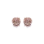 Scanlan Theodore Crystal Cascade Studs in Light Rose | Earrings | Luxury Shoes 