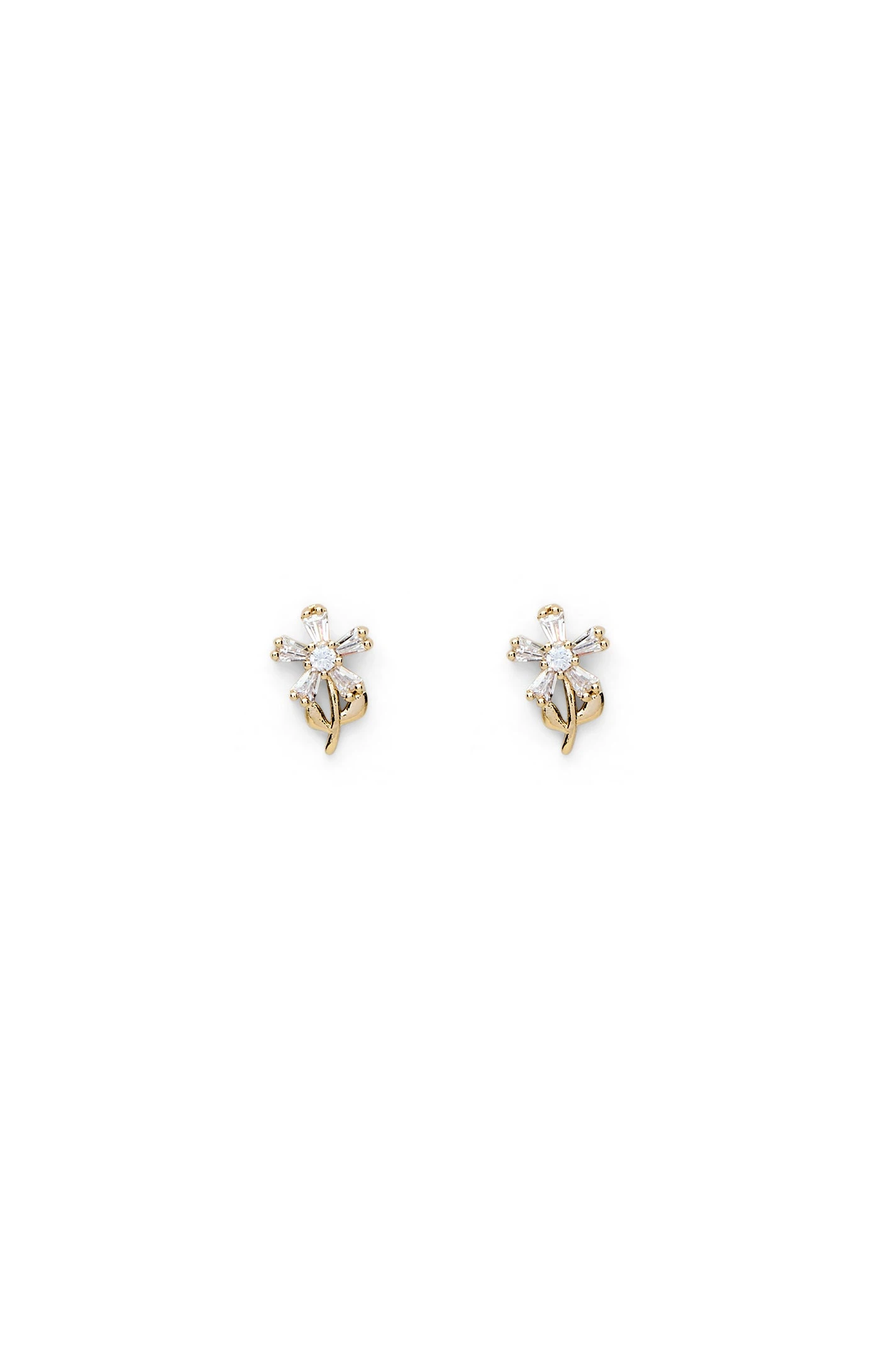 Scanlan Theodore Crystal Flower Studs in Light Gold Crystal Scanlan Theodore Crystal Flower Studs in Light Gold Crystal | Earrings | Luxury Shoes