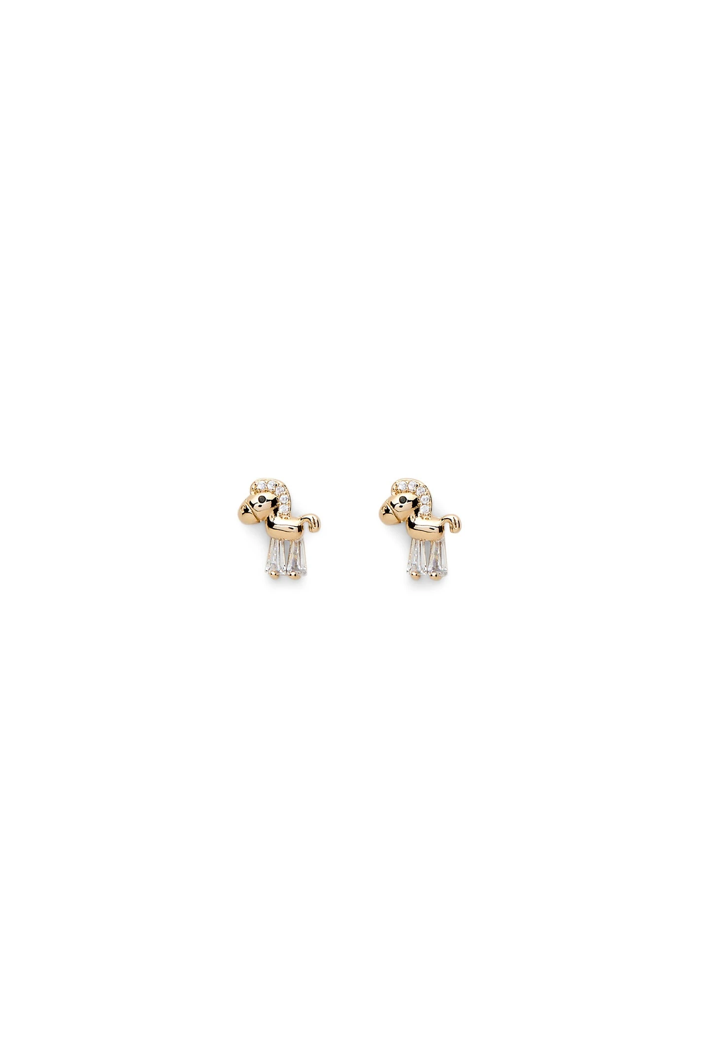 Scanlan Theodore Crystal Trojan Studs in Light Gold Crystal Scanlan Theodore Crystal Trojan Studs in Light Gold Crystal | Earrings | Luxury Shoes