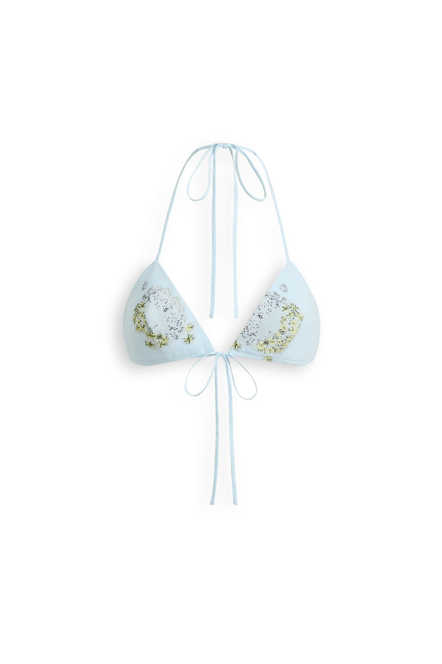 Scanlan Theodore Dandelion Jacquard Bra in Sky Blue at Luxury Shoes Scanlan Theodore Dandelion Jacquard Bra in Sky Blue
